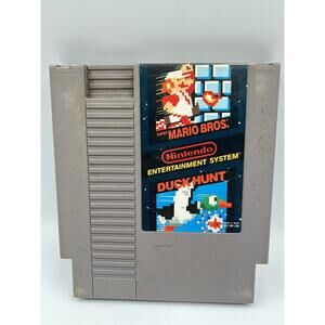 1985 Super Mario Bros. and Duck Hunt Original Nintendo NES Game Cartridge
